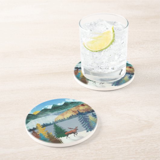 Dessous De Verre En Grès Oie du soleil (Côté)