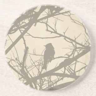 Dessous De Verre En Grès Oiseau