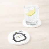 Dessous De Verre En Grès Oiseau, Caractère, Pingouin (Côté)