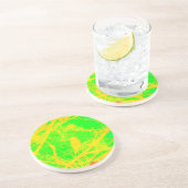 Dessous De Verre En Grès Oiseau coloré (Côté)