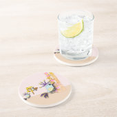 Dessous De Verre En Grès Oiseau drôle (Côté)