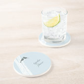 Dessous De Verre En Grès Oiseaux Bleus Ensemble Pour Toujours (Côté)