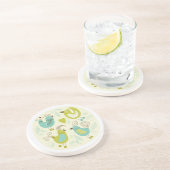 Dessous De Verre En Grès oiseaux de bande dessinée de cate (Côté)