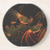 Dessous De Verre En Grès Oiseaux de Paradis Tropicaux Exotiques (Devant)