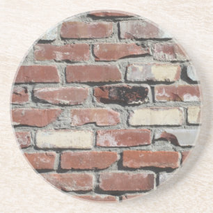 Dessous De Verre En Grès Old red brick wall coaster set