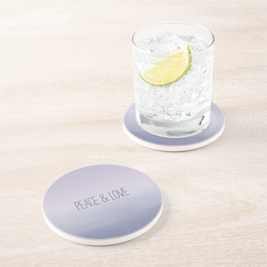 Dessous De Verre En Grès Ombre violet de lavande (Côté)