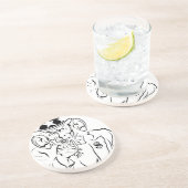 Dessous De Verre En Grès Oncle Sam (Côté)