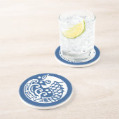 Dessous De Verre En Grès Onde carpe (Côté)