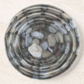 Dessous De Verre En Grès Ondes et galets (Devant)