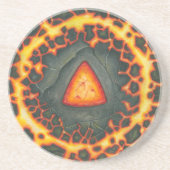 Dessous De Verre En Grès Opale incendie (Devant)