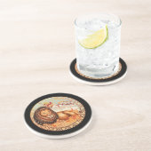 Dessous De Verre En Grès OPUS CHANGEABLE Zodiac Leo (Côté)