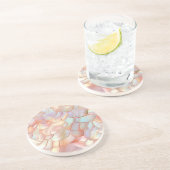 Dessous De Verre En Grès Or rose nacré (Côté)