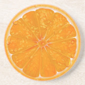 DESSOUS DE VERRE EN GRÈS ORANGE 6 (Devant)