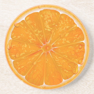 DESSOUS DE VERRE EN GRÈS ORANGE 6