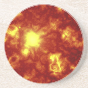 Dessous De Verre En Grès Orange et jaune