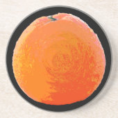 Dessous De Verre En Grès Orange juteux (Devant)