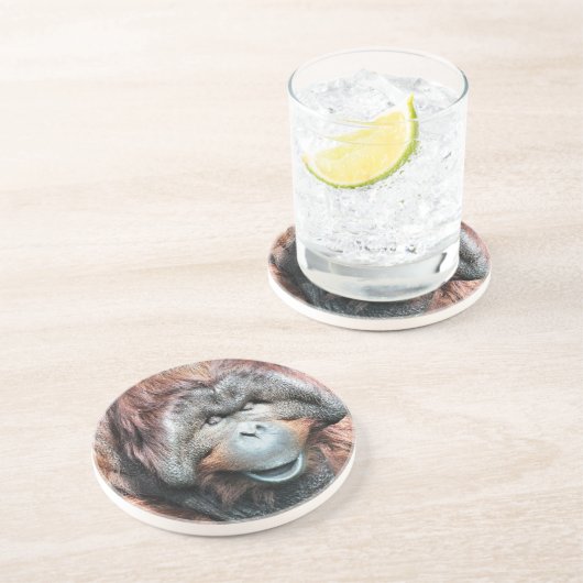 DESSOUS DE VERRE EN GRÈS ORANGUTANS (Côté)