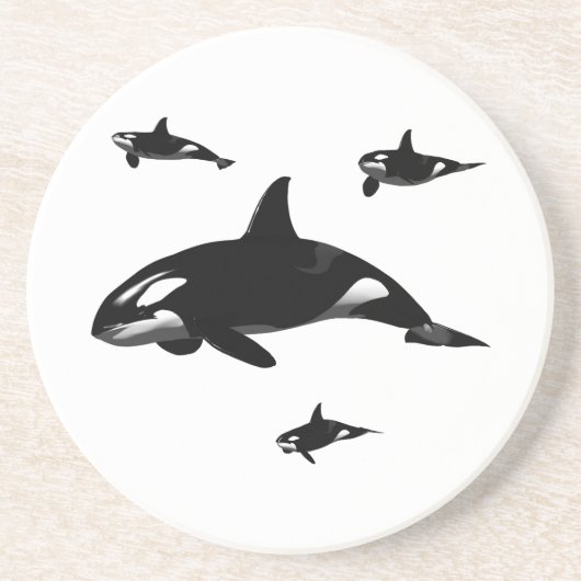 Dessous De Verre En Grès Orca (Devant)