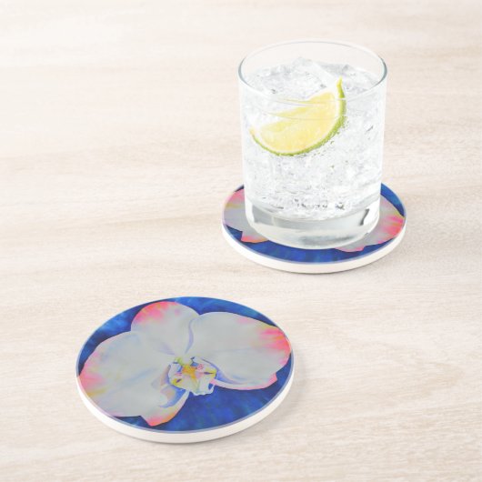 Dessous De Verre En Grès Orchid rose Blush (Côté)