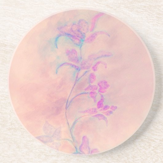 Dessous De Verre En Grès Orchidée rose (Devant)