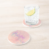 Dessous De Verre En Grès Orchidée rose (Côté)