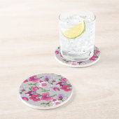 Dessous De Verre En Grès Orchidées roses en fleur (Côté)