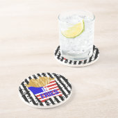 Dessous De Verre En Grès Oreiller 'In Fries We Trust' (Côté)