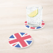 Dessous De Verre En Grès Original cross-stitch design Union Jack (Côté)