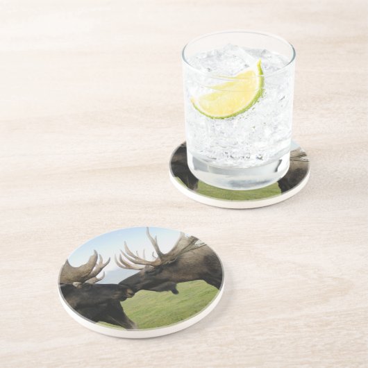 Dessous De Verre En Grès Orignaux (Côté)