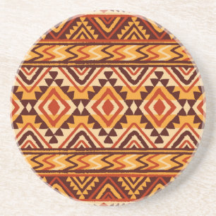 Dessous De Verre En Grès Ornement ethnique Navajo : Vintage sans couture