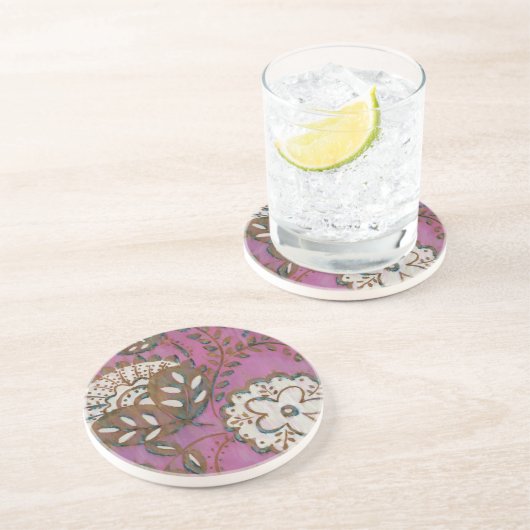 Dessous De Verre En Grès Ornement radiant I (Côté)