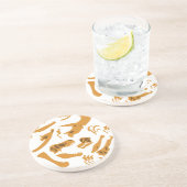 Dessous De Verre En Grès Os Dinosaures (Côté)