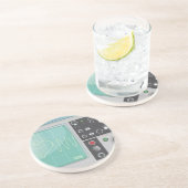 Dessous De Verre En Grès Oscilloscope Amour (Côté)