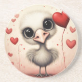 Dessous De Verre En Grès Ostrich Love 1 (Devant)