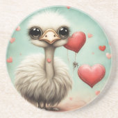 Dessous De Verre En Grès Ostrich Love 3 (Devant)