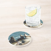 Dessous De Verre En Grès Otaries de San Diego (Côté)