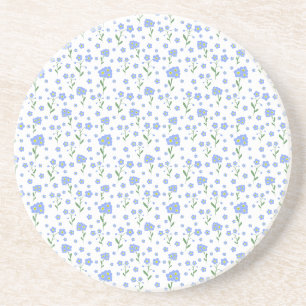 Dessous De Verre En Grès Oubliez-moi-non, motif sans fleur