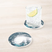 Dessous De Verre En Grès Ouragan au large des côtes de Floride (Côté)