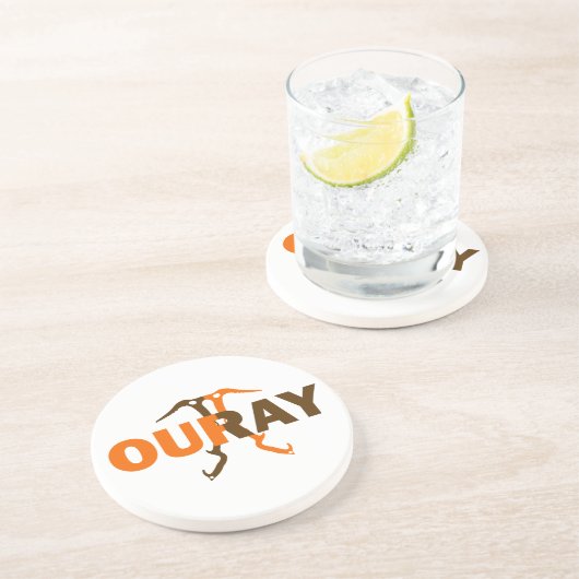 Dessous De Verre En Grès Ouray Colorado (Côté)