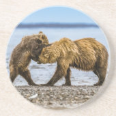 Dessous De Verre En Grès Ours brun côtier (Devant)