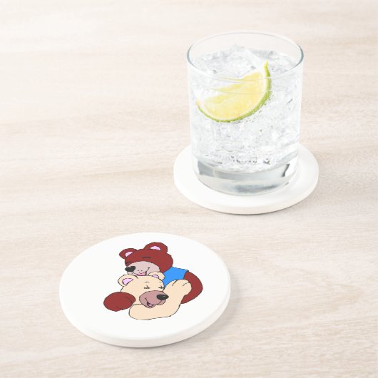 Dessous De Verre En Grès Ours Croustillants (Côté)