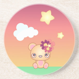 Dessous De Verre En Grès Ours de Kawaii