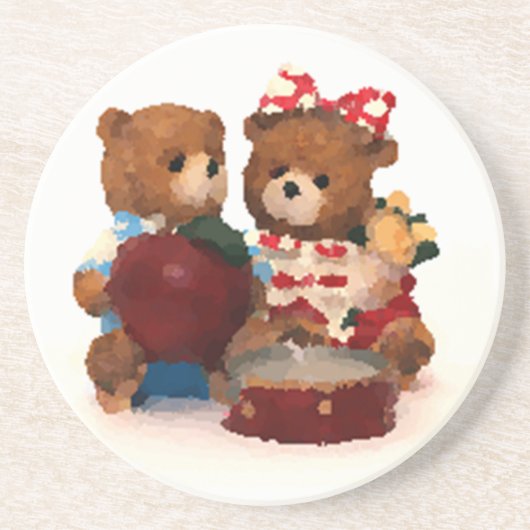 Dessous De Verre En Grès Ours en peluche (Devant)
