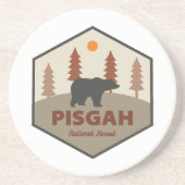 Dessous De Verre En Grès Ours forestier national de Pisgah (Devant)