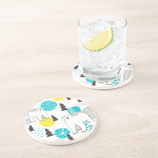 Dessous De Verre En Grès Ours polaire (Côté)