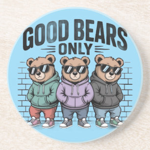 Dessous De Verre En Grès Ours Sympas Uniquement