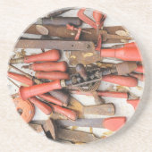 Dessous De Verre En Grès Outils Outil Russe antique Red Man (Devant)