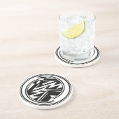 Dessous De Verre En Grès Outre du bon état de marche Geometrics (Côté)