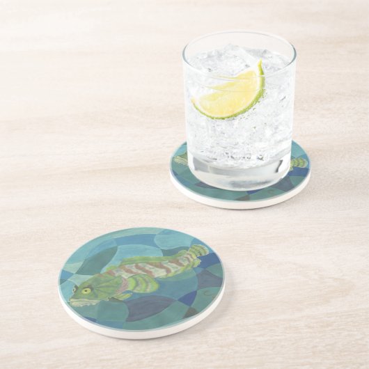 Dessous De Verre En Grès Oyster Toadfish (Côté)