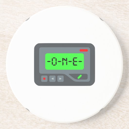 Dessous De Verre En Grès pager émoji (Devant)